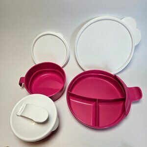 Tupperware Tupperkids 3 piece Feeding set - Pink